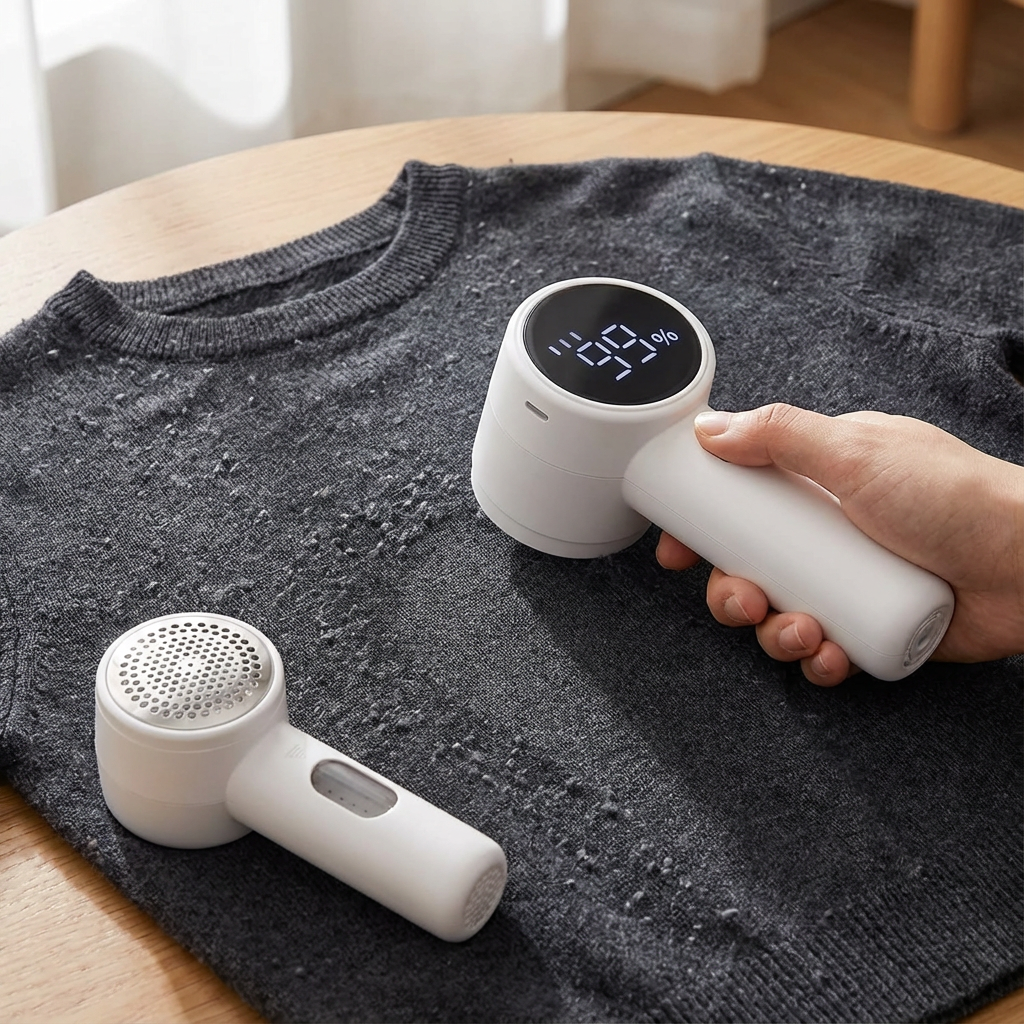 Tavaras Compact Electric Fabric Shaver and Lint Remover for Sweaters