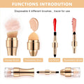 Portable 4 in 1 Makeup Brush