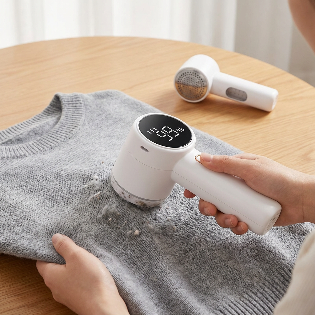 Tavaras Compact Electric Fabric Shaver and Lint Remover for Sweaters