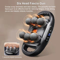 Fascia Gun Muscle Massager Gun High Frequency Back Waist Massage Machine Six-head Body Shoulder Professional Fascia Massage Gun