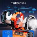 20000mAh Battery Operated Fan, Portable Rechargeable Desk/Camping Fan with LED Light and Hook, Outdoor Fan for Tent Car Trip