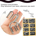 24Pcs/Set Metal Puzzle Wire Mind Brain Teaser Puzzles Children Adults Interactive Game Reliever Educational Toys