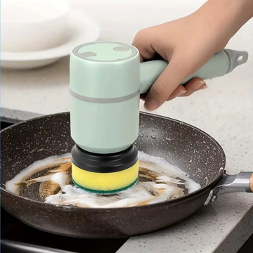 Electric Spin Scrubber with 3 Interchangeable Brush Heads