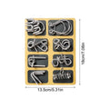 24Pcs/Set Metal Puzzle Wire Mind Brain Teaser Puzzles Children Adults Interactive Game Reliever Educational Toys