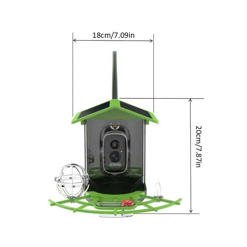 Smart Bird Feeder with Camera, AI Bird Recognition, 4K Camera