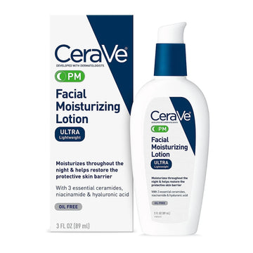 CeraVe PM Facial Moisturizing Lotion Ultra Lightweight 3 oz / 89 mL